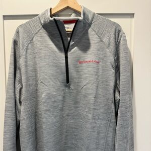 Men's Vineyard Vines Performance Quarter Zip, Gray, Size Large